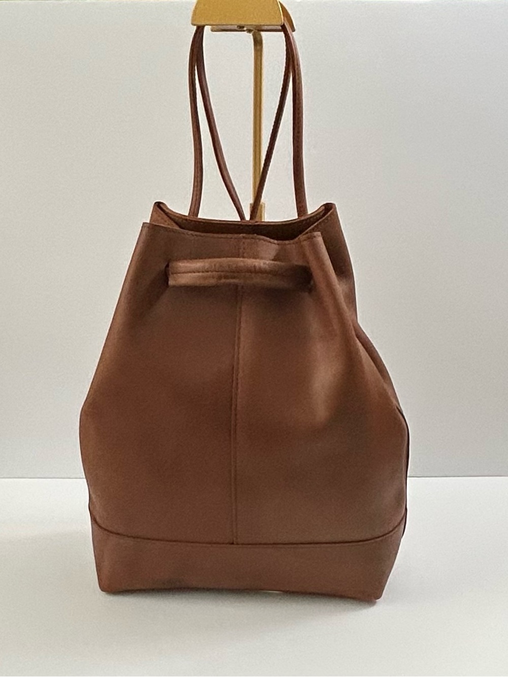 ABLE April Leather convertible backpack bag